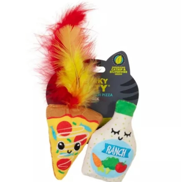 Quirky Kitty Rowdy Ranch Pizza Cat Toy - 2pk - Picture 5 of 6